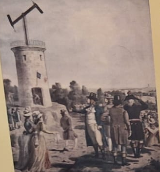 Illustrazione telegrafo ottico