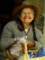 Anziana sorridente